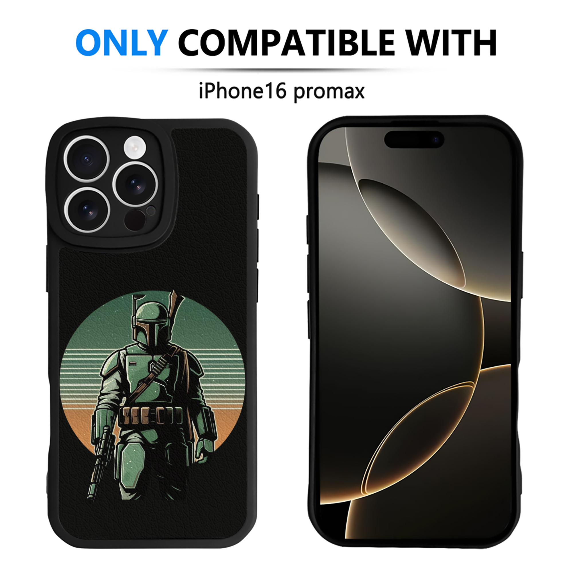 （画像用） スター・ウォーズ Star Wars 【iPhone 16シリーズ対応】シリコンスマホケース（レザー調） 材質：シリコン